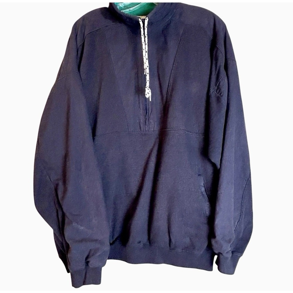 VINTAGE Eddie Bauer Jacket Mens Anorak Jacket Size XL Blue Green 90s